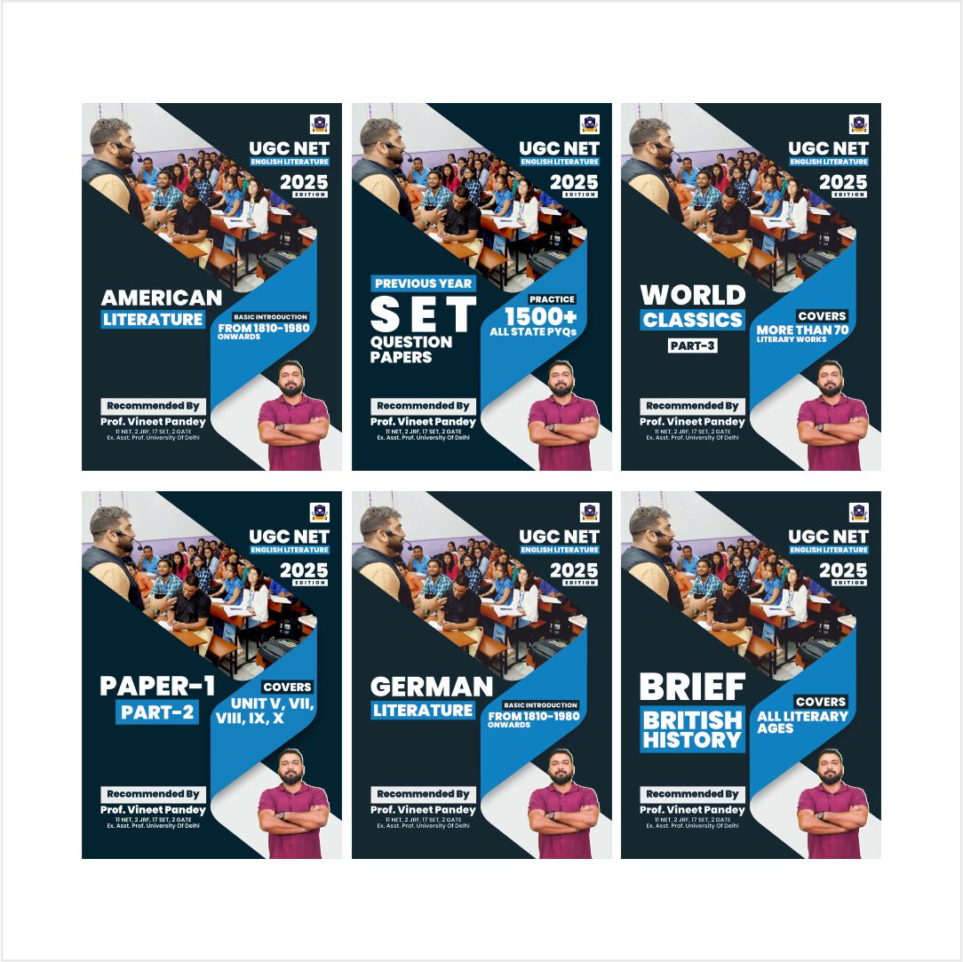 UGC NET English Literature 2025 Complete Book Set by Prof. Vineet Pandey