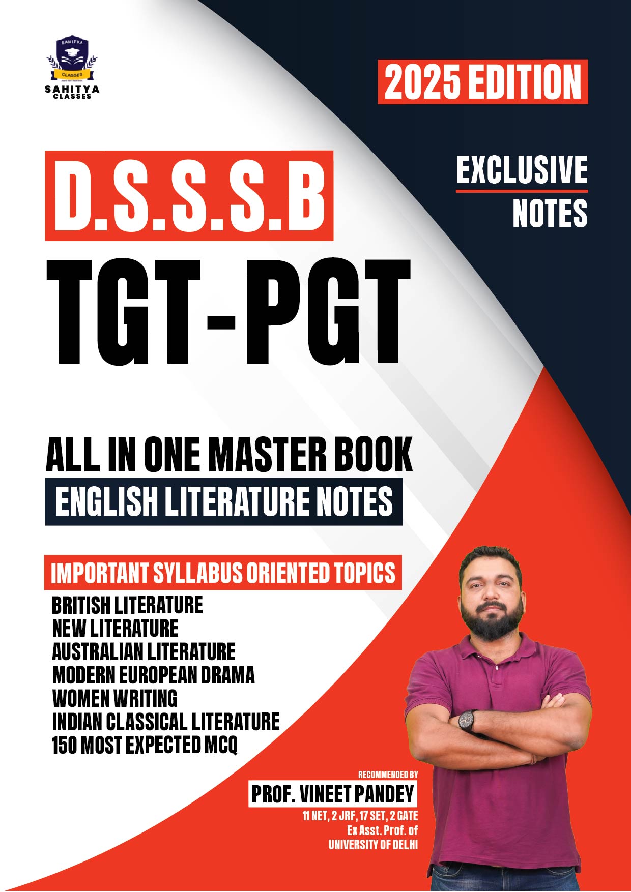 DSSSB TGT-PGT English Literature Notes 2025 Edition – By Prof. Vineet Pandey