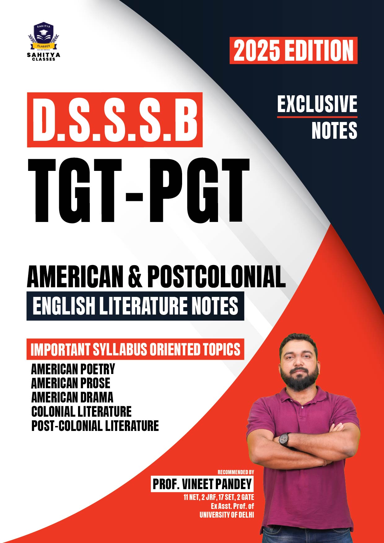 DSSSB TGT-PGT English Literature Notes 2025 Edition – By Prof. Vineet Pandey