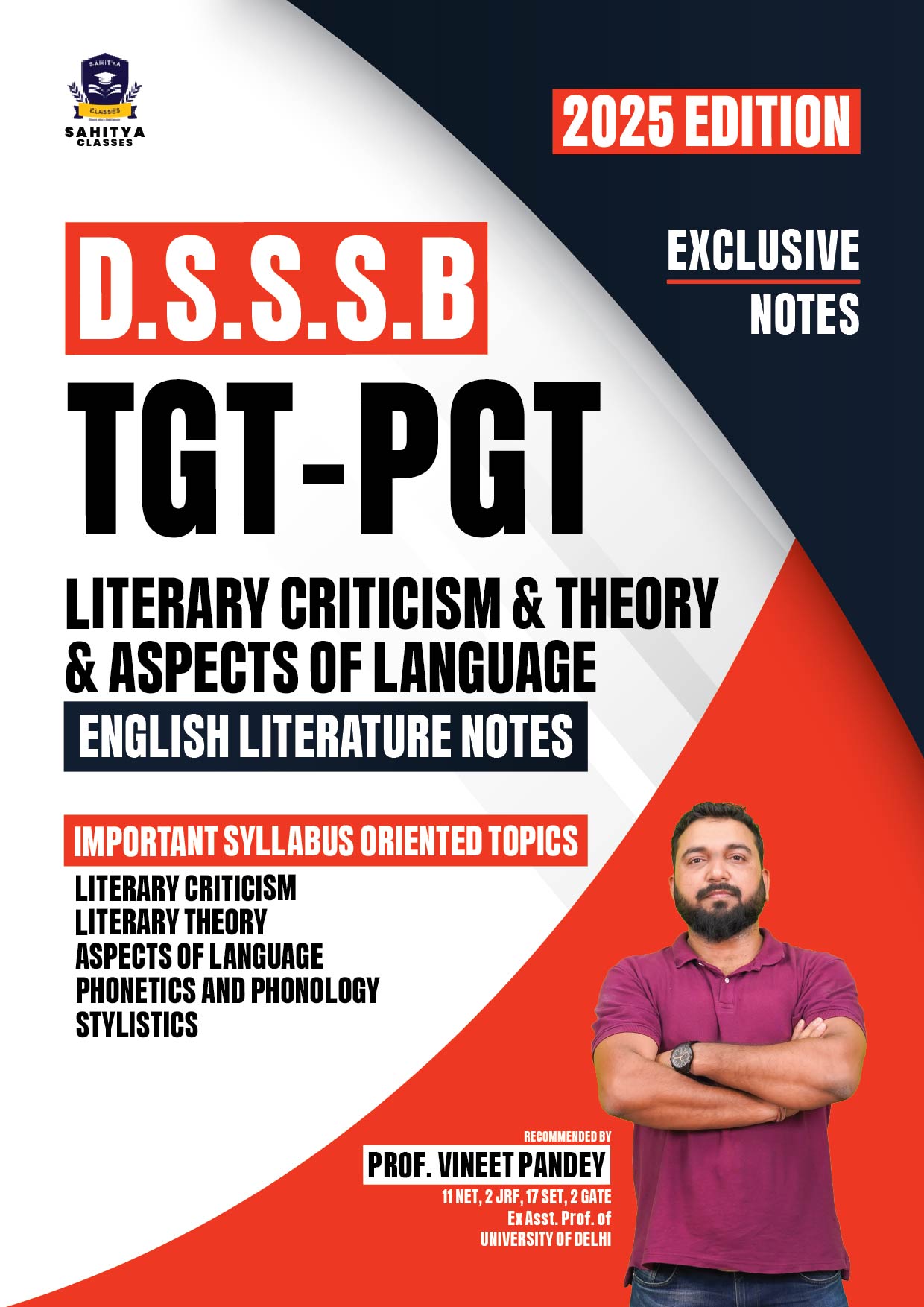DSSSB TGT-PGT English Literature Notes 2025 Edition – By Prof. Vineet Pandey