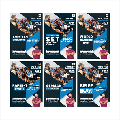 UGC NET English Literature 2025 Complete Book Set by Prof. Vineet Pandey