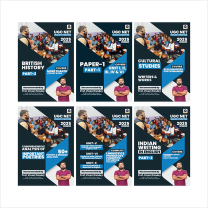 UGC NET English Literature 2025 Complete Book Set by Prof. Vineet Pandey