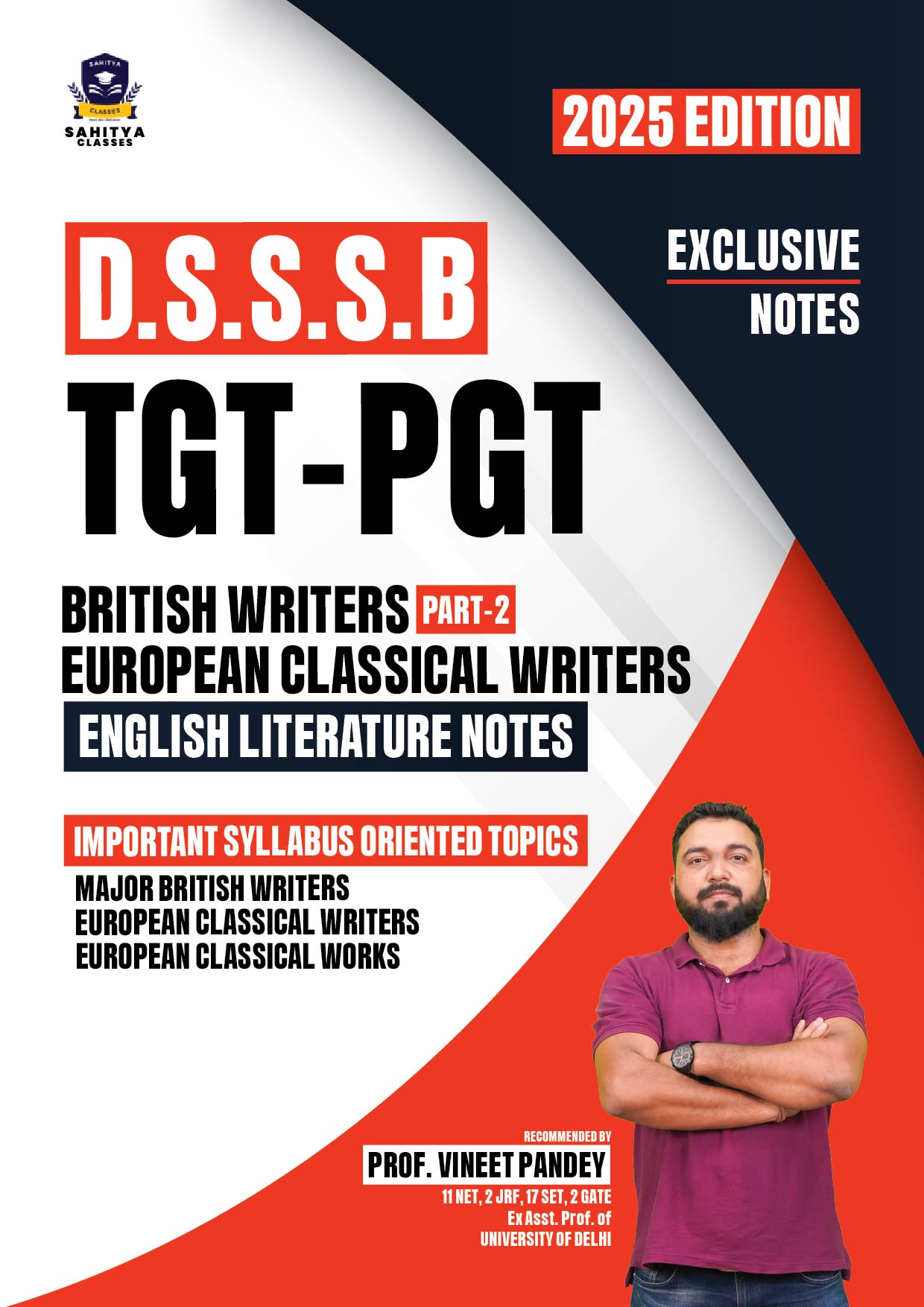 DSSSB TGT-PGT English Literature Notes 2025 Edition – By Prof. Vineet Pandey