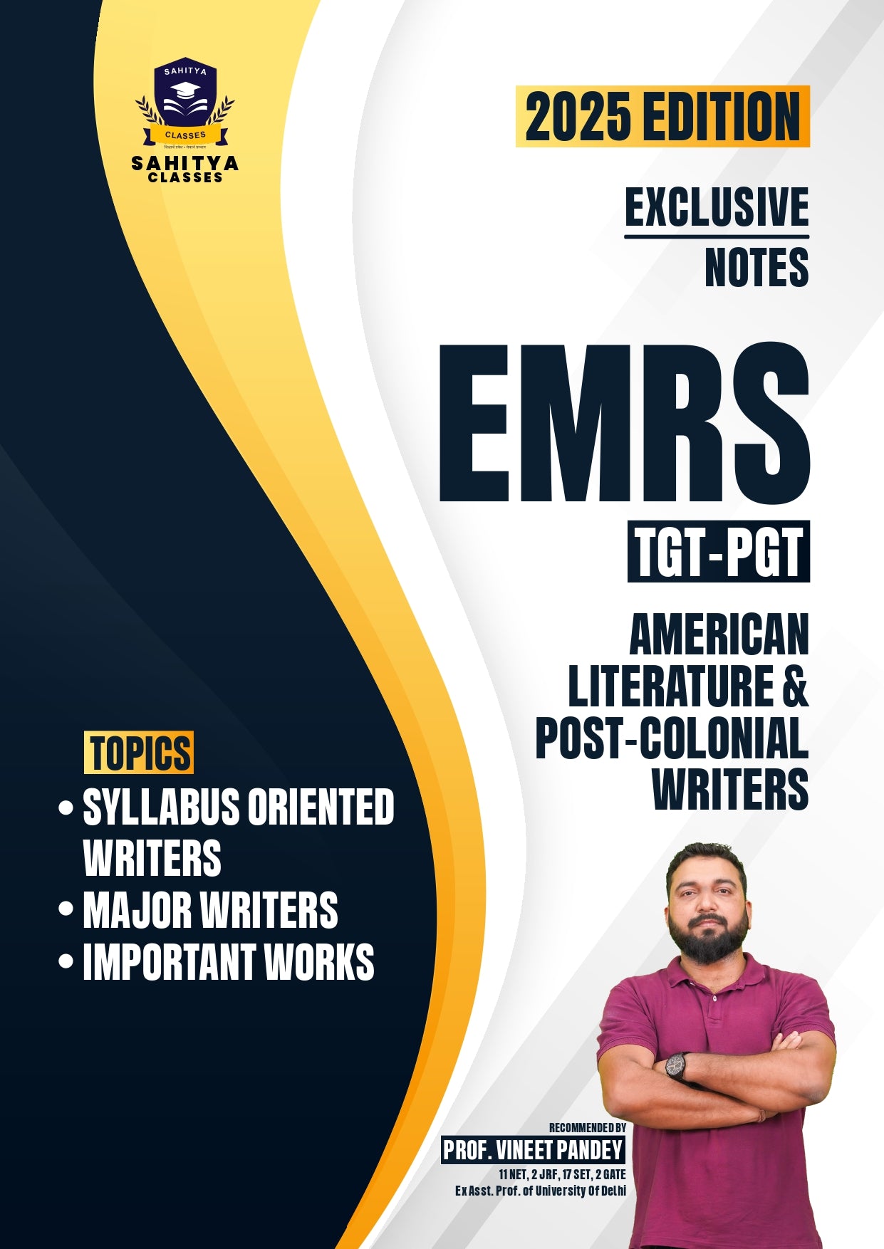 EMRS TGT-PGT 2025: Complete English Literature Notes by Prof. Vineet Pandey