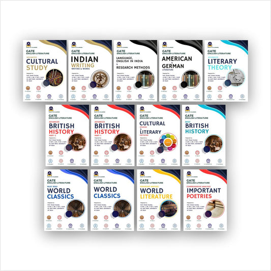 GATE English Literature 2025 – Complete Book Set by Prof. Vineet Pandey