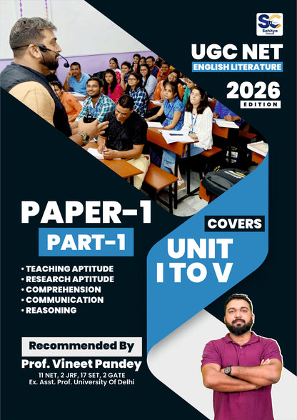 UGC NET English Literature 2026 Complete Book Set by Prof. Vineet Pandey