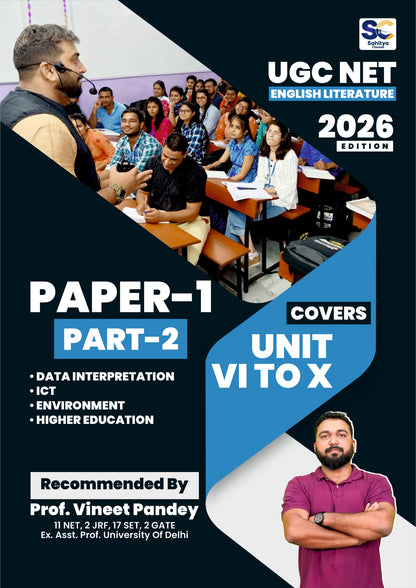 UGC NET English Literature 2026 Complete Book Set by Prof. Vineet Pandey